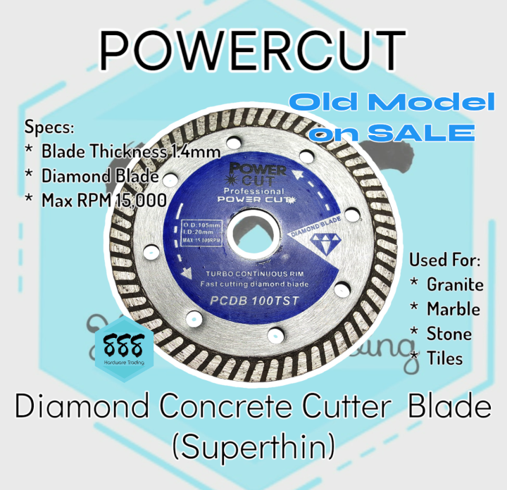 POWERCUT Super Thin Diamond Concrete Cutter Blade Lazada PH