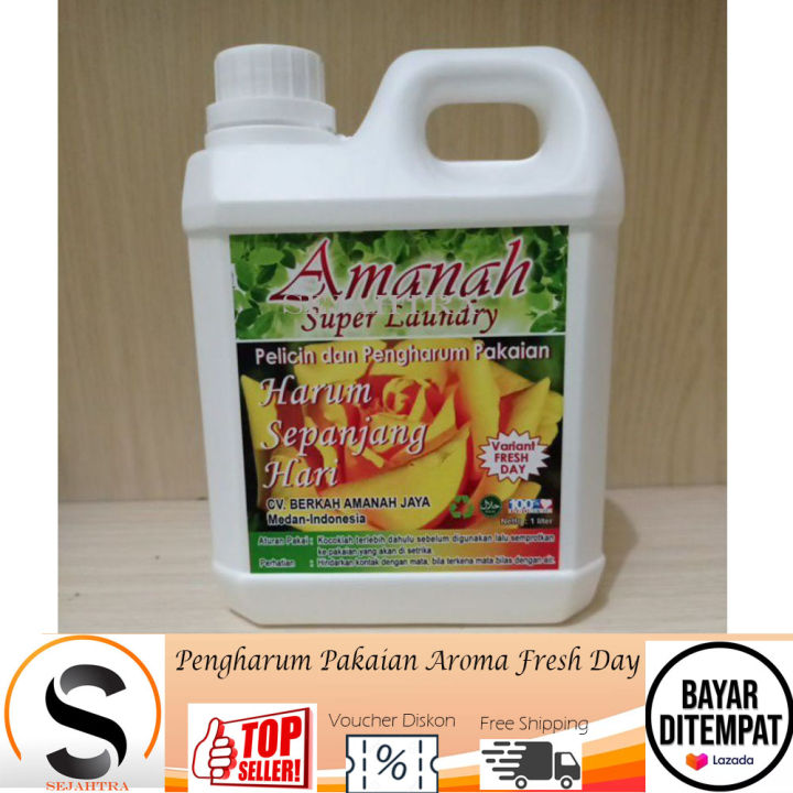 Amanah Super Laundry Parfum Laundry Liter Pewangi Gosokan Pelicin Dan