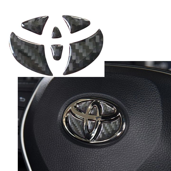 LAIFU Toyota Vios Modified Carbon Fiber Steering Wheel Label Car Logo