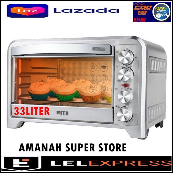 MITO OVEN LISTRIK FANTASY MITO MO 888 KAPASITAS 33 LITER MO 888 Garansi