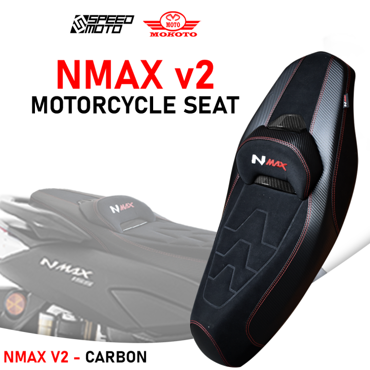 Yamaha Nmax V Deluxe Carbon Camel Back Seat Assembly With Embroid Logo