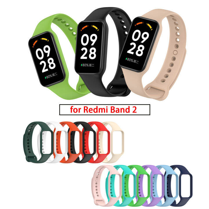 Integral Strap With Case Silicone Band Strap Suitable For Redmi Band 2