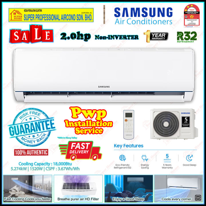 Samsung Aircond Hp Hp S Essential R Non Inverter Air