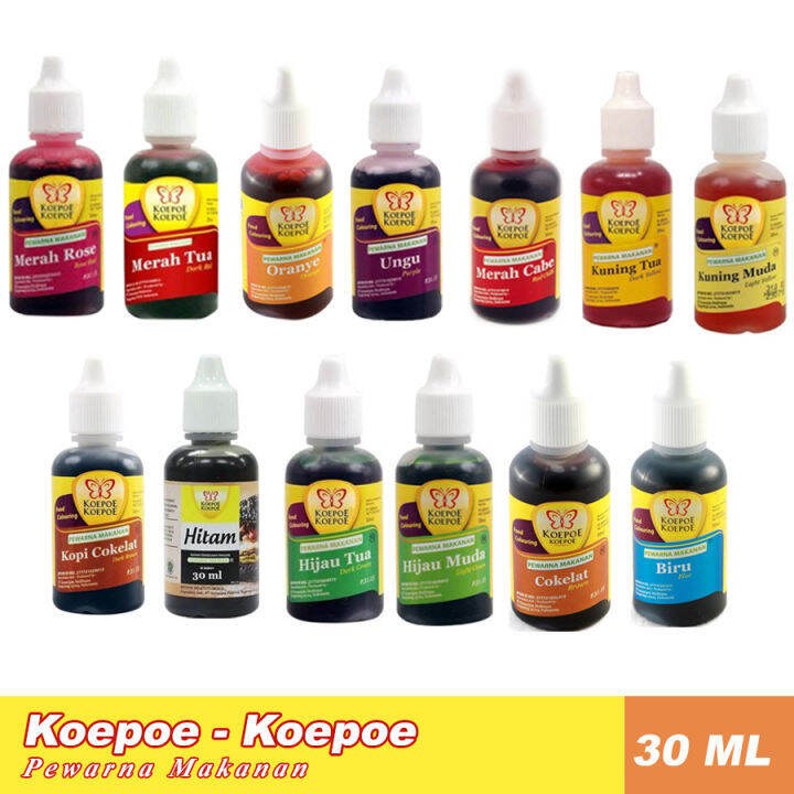 Pewarna Makanan Koepoe All Varian Ml Lazada Indonesia