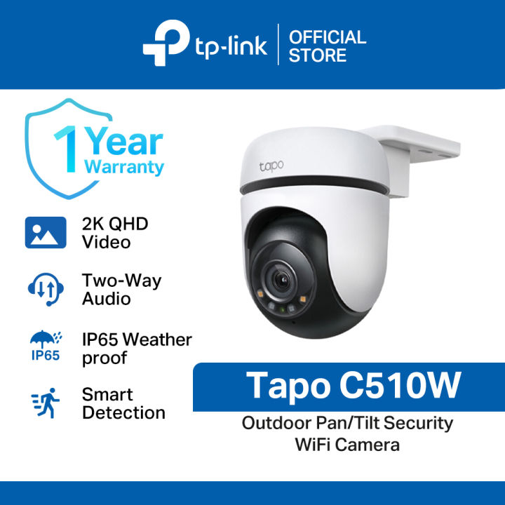 TP Link Tapo C510W 2K 3MP Outdoor Pan Tilt IP Camera Full Color Night