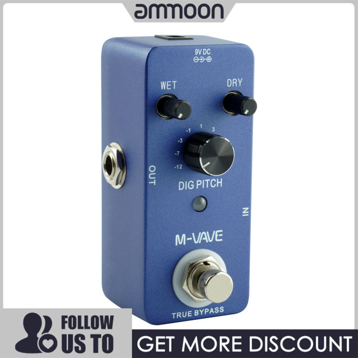 Ammoon M Vave Dig Pitch Guitar Effect Pedal With True Bypass Pitch