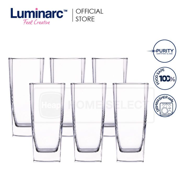 LUMINARC 330ML 6PC STERLING HIGHBALL GLASS SET G2519 Lazada