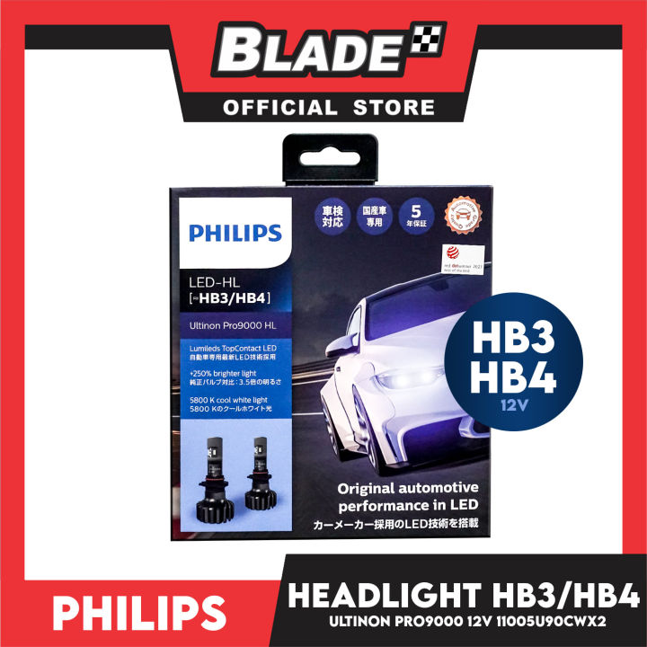 Philips LED HL HB3 HB4 Ultinon Pro9000 HL Lumileds TopContact LED 250