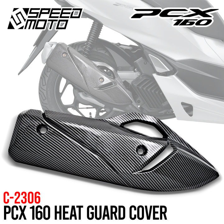 Pcx Muffler Cover Carbon C Motorcycle Exhaust Heat Guard