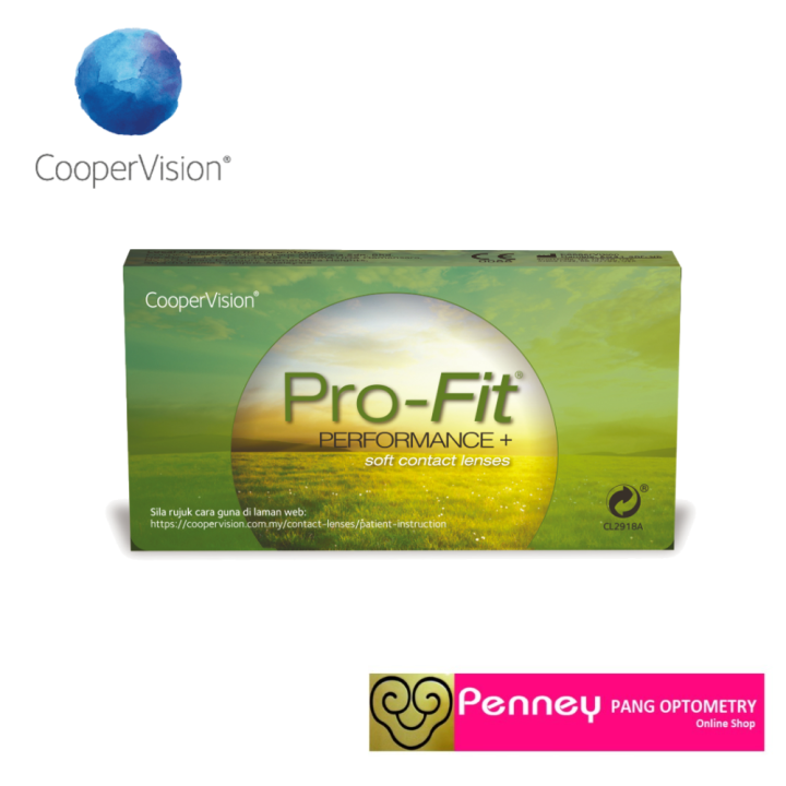 CooperVision Pro Fit Performance Monthly Contact Lens 6 Lenses Box