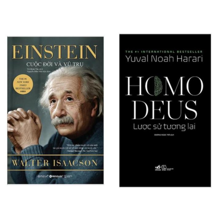 Sách Combo Einstein Cuộc Đời Và Vũ Trụ Homo Deus Lược Sử Tương Lai