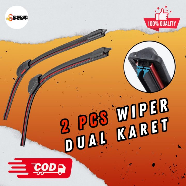 Wiper Dual Karet Suzuki Jimny Katana Wiper Frameless Dual Blade