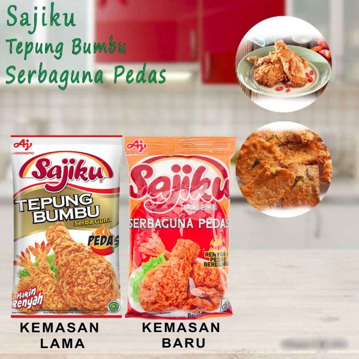 Sajiku Tepung Bumbu Tepung Serbaguna Pedas 70gr Lazada Indonesia