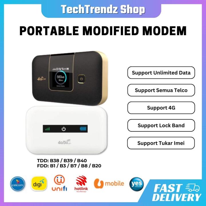 2024 New Modified Unlimited Hotspot Pocket Portable Modem WiFi 4G LTE