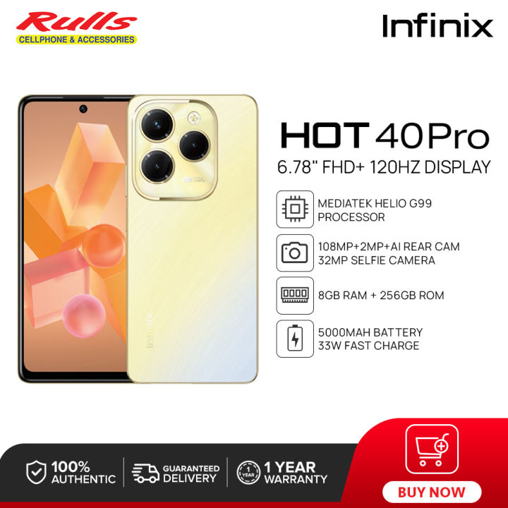 Infinix Hot 40 Pro Smartphone 8GB 256GB MediaTek Helio G99 6 78