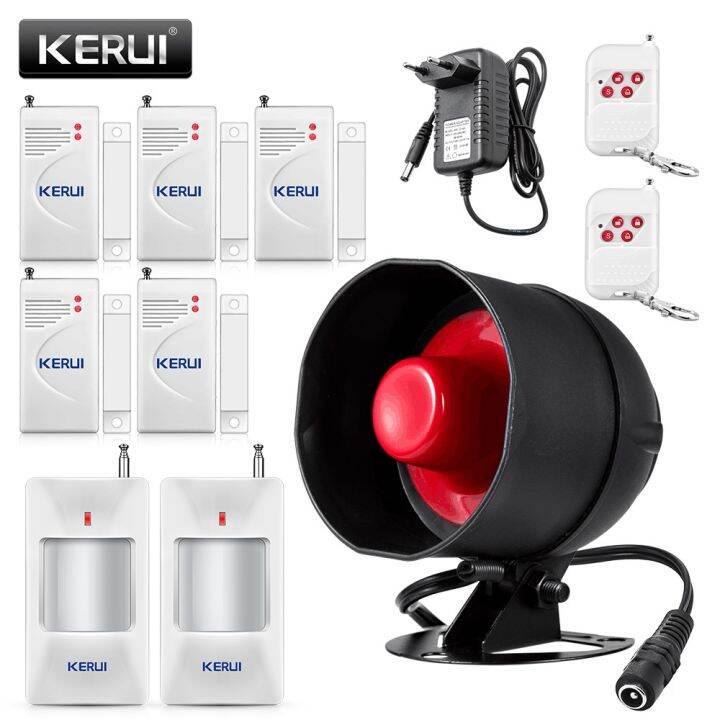 Kerui Upgraded Home Security System Indoor Outdoor Weather Proof Siren