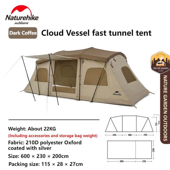 Naturehike Cloud Vessel Series Quick Build Pole Person One Bedroom