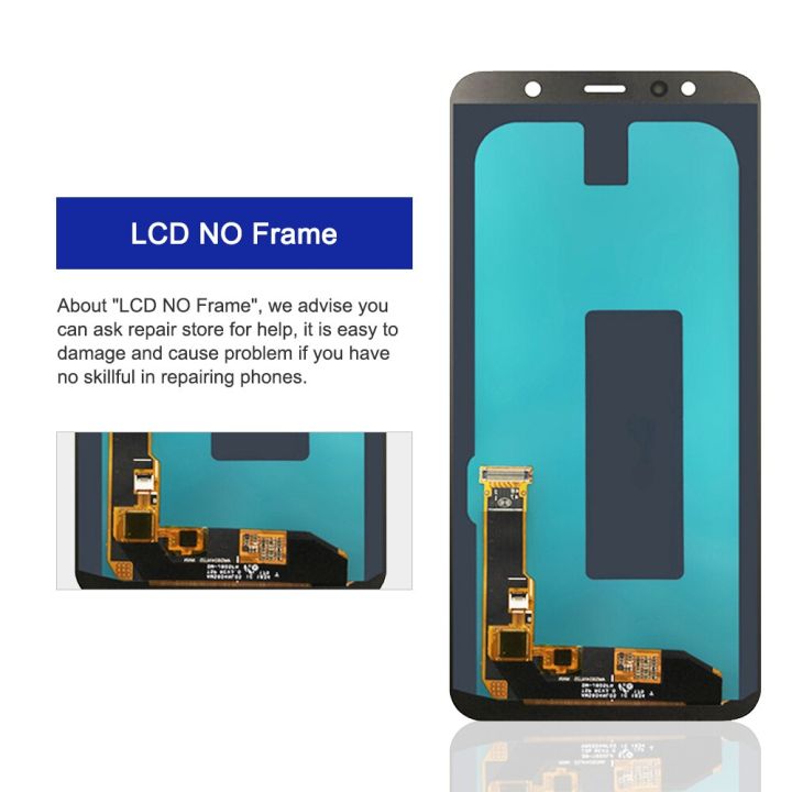 6 0 AMOLED LCD For Samsung Galaxy A6 Plus A6 A605 J805 LCD Screen