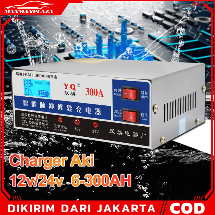 Charger Aki Mobil Lead Acid Smart Battery Charger 12V 24V 6 300AH