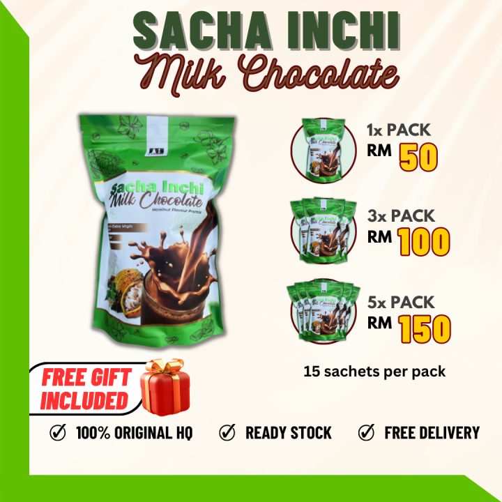 Coklat Susu Sacha Inchi Milk Chocolate Lazada