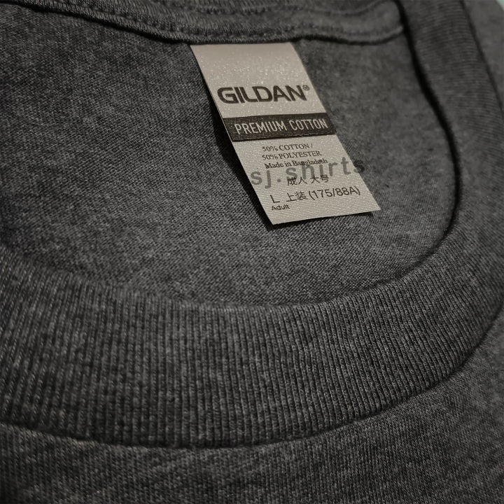 GILDAN 76000 Premium Cotton T SHIRT 180 GSM DARK HEATHER 50