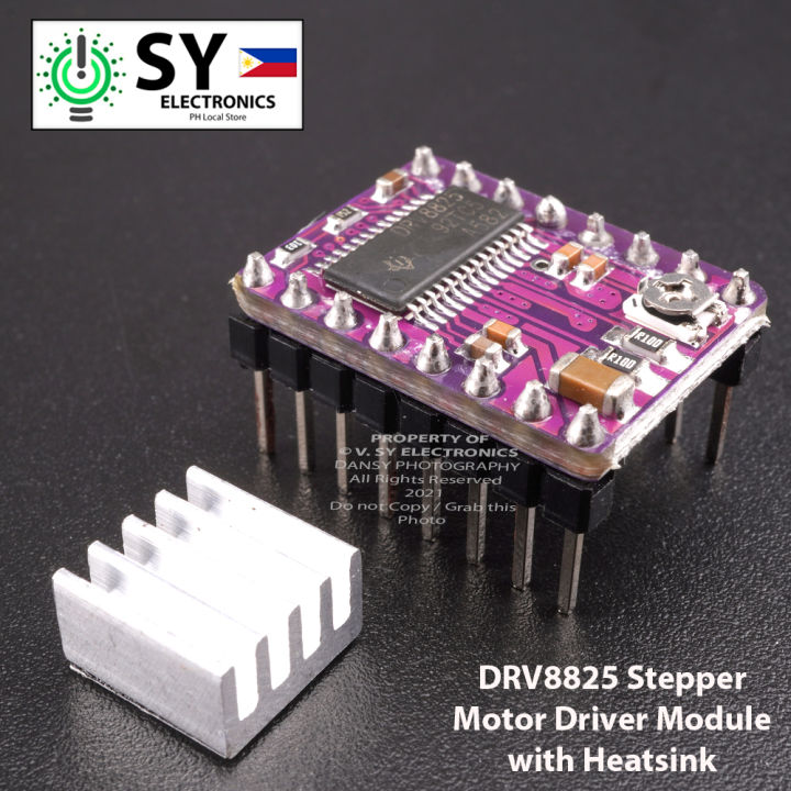 DRV8825 Stepper DC Motor Driver Module Board With Heatsink DRV 8825