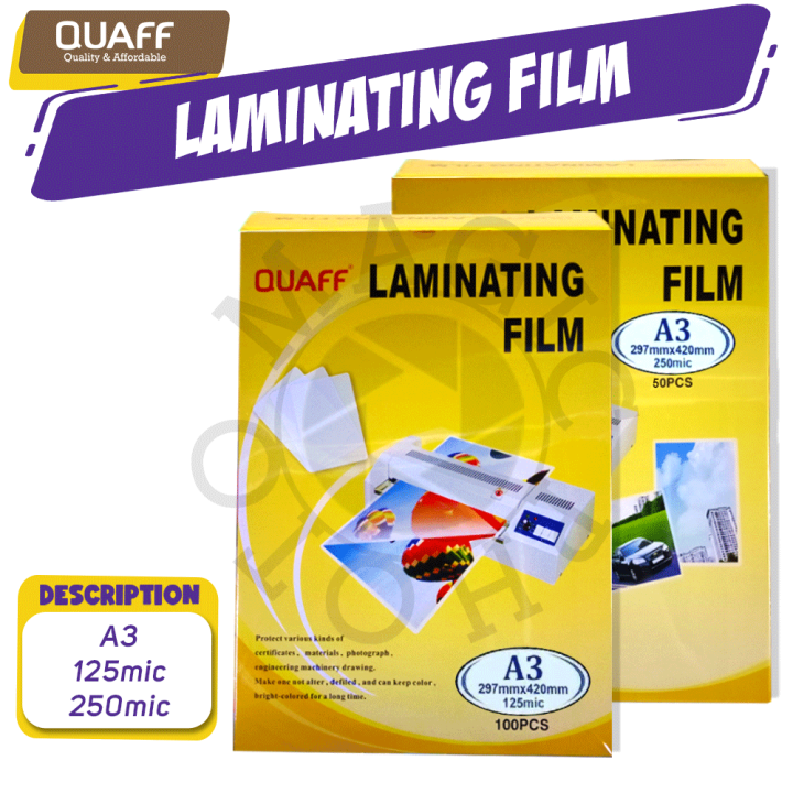 Magic Photo A3 Size QUAFF Laminating Film Hot Lamination Process