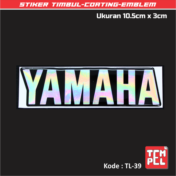 Stiker Timbul Coating Emblem Embos 3D YAMAHA Hologram Lazada Indonesia