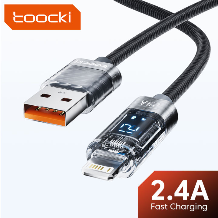 Toocki Atransparency Series Usb A To Lightning Fast Charging Cable