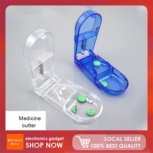 Pill Cutter Box Portable Small Medicine Box Pill Splitter Medicine Pill