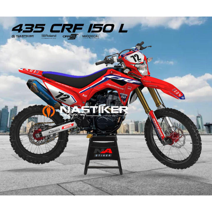 DECAL CRF MERAH FULL BODY DECAL CRF 150L FULL BODY MERAH GLOSY