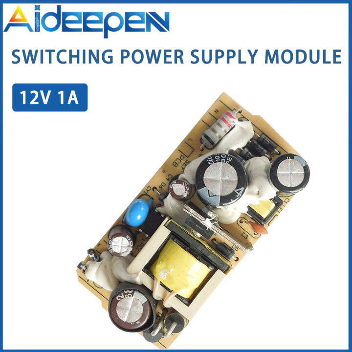 Original Aideepen AC DC 12V 1A 1000MA Power Supply Switch Circuit Board