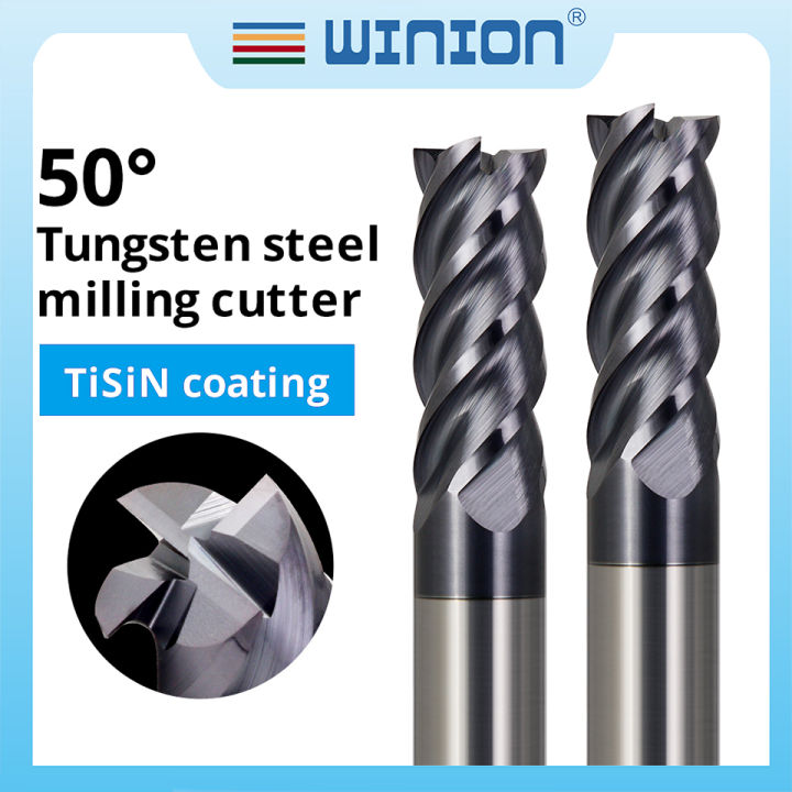 Winion Hrc Milling Cutter For Metal End Mill For Cnc Tools Flutes