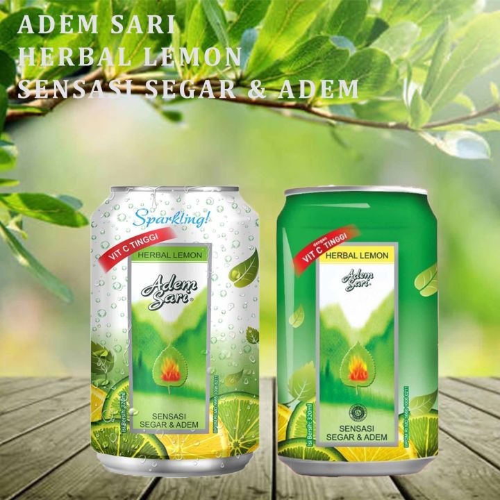 Adem Sari Minuman Herbal Lemon Sparkling Ching Ku Ml Lazada