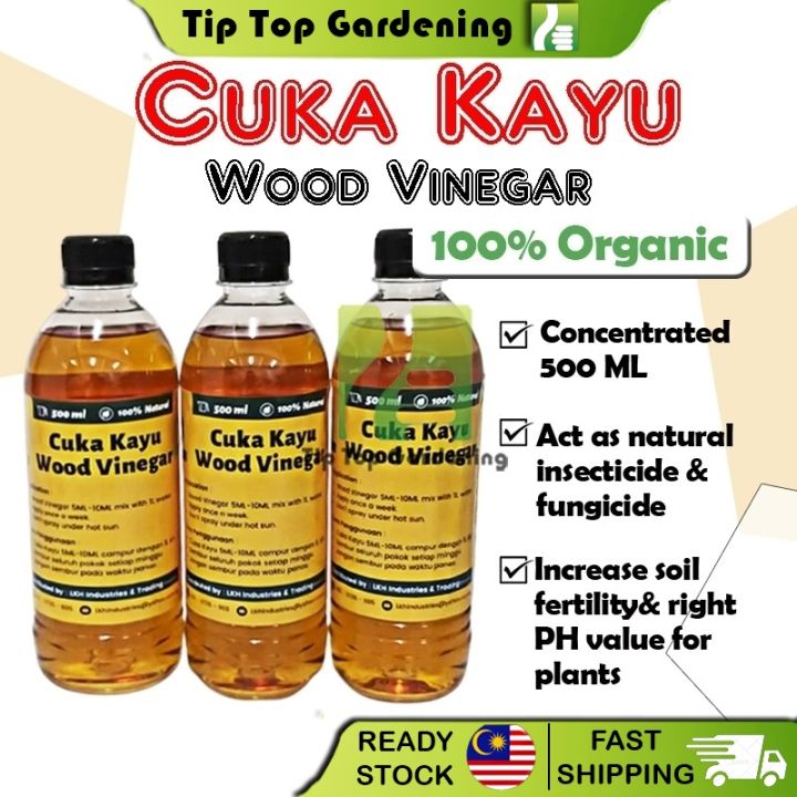 Growell 500ml Cuka Kayu 100 Organik Asli Tanpa Campuran Anti