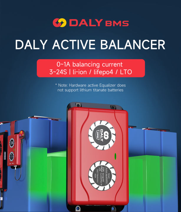 Daly Smart Bms Active Balancer Lifepo Batt Equalizer A Li Ion Bms