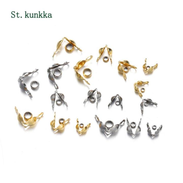 St Kunkka Pcs Lot Stainless Steel Gold Plated Connector Clasp Crimp