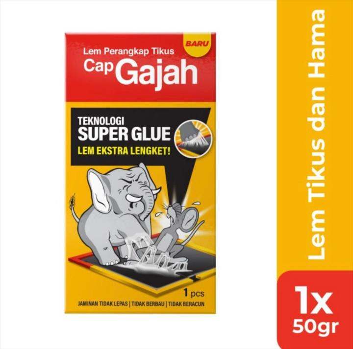 Lem Tikus Cap Gajah Trap Papan X Glue X Glue Gram Gr Original