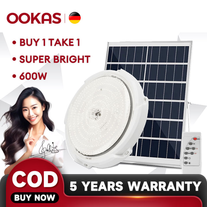 Ookas Official Store Solar Lights With Solar Panel Inside The House Buy