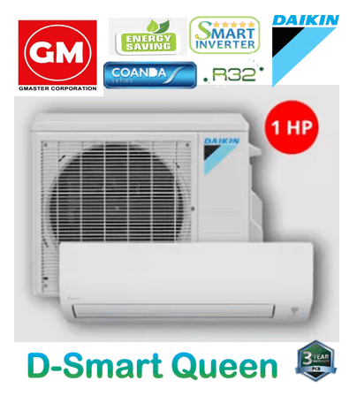 Hp Daikin D Smart Queen Wall Mounted Split Type Inverter Aircon