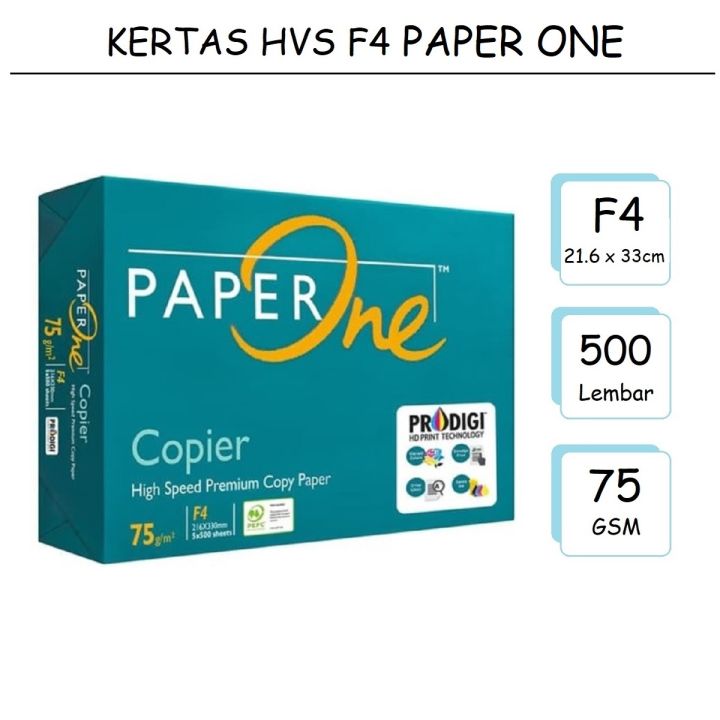 Kertas HVS F4 75gsm Kertas PP One Kertas Fotocopy PaperOne F4