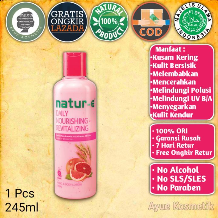 Natur E Hand Body Lotion Revitalizing 245 Ml Lazada Indonesia