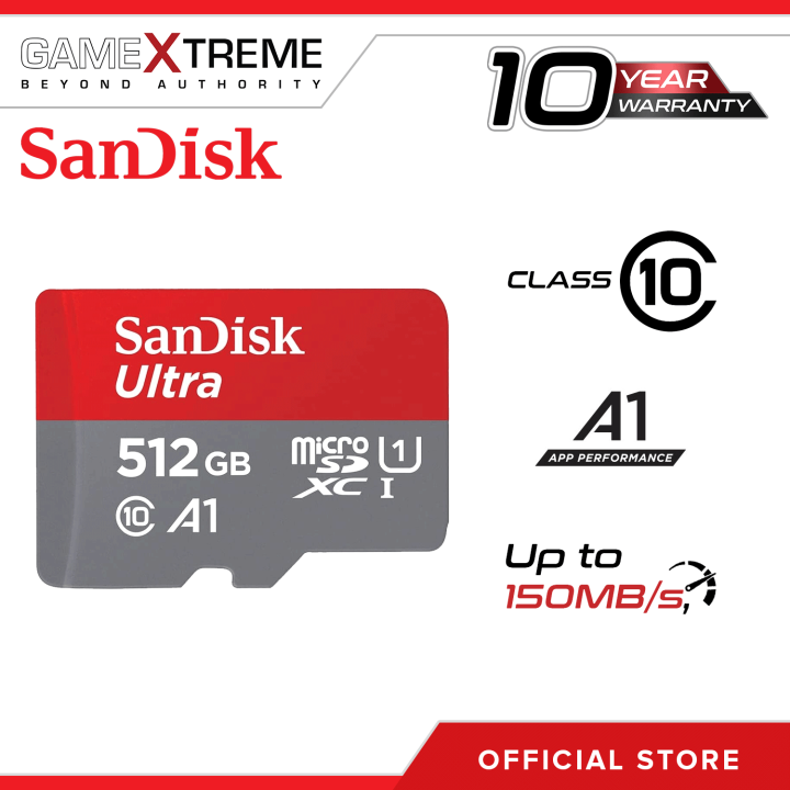 SanDisk Ultra 512GB A1 Series Micro SDXC SDSQUAC 512G GN6MN Up To