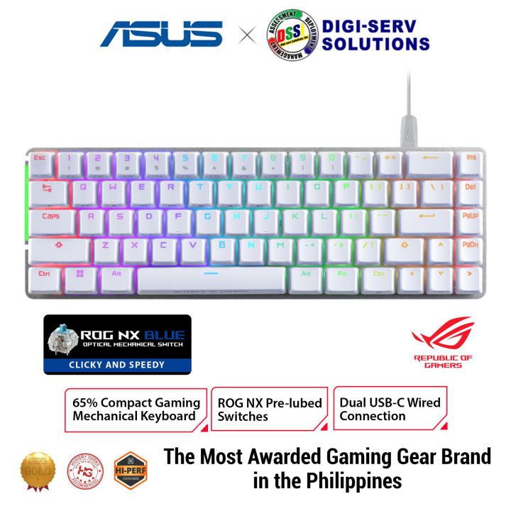 ASUS ROG Falchion Ace M602 WHITE 65 RGB Compact Gaming Mechanical