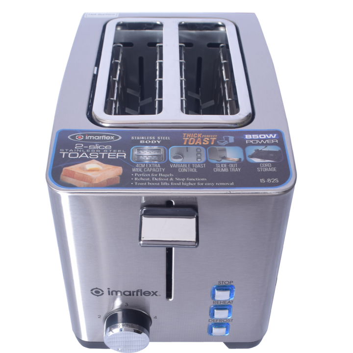 Imarflex Is S Slice Pop Up Toaster Stainless Lazada Ph