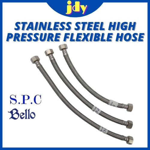 Stainless Steel 304 Braided High Pressure Flexible Hose 12 60 30cm