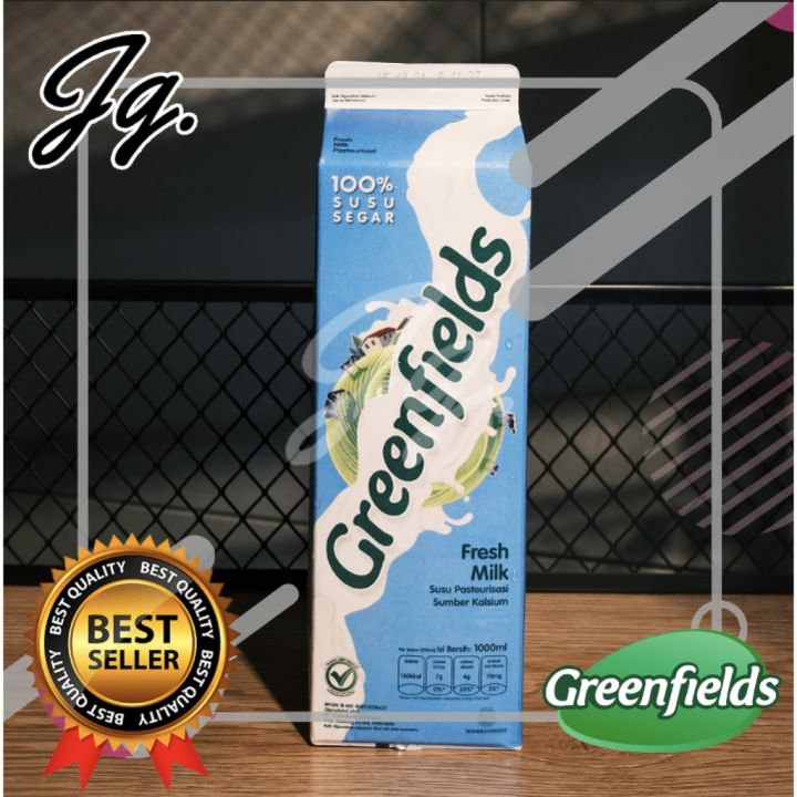 Greenfields Fresh Milk Lt Liter Seliter Susu Segar Greenfield