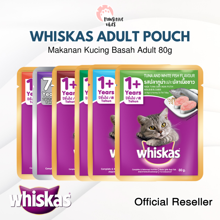 Whiskas Makanan Kucing Basah Dewasa Adult G Rasa Tuna Mackerel