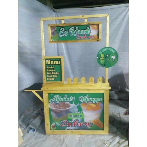 Booth Portable Meja Lipat Even Desk Gerobak Lipat Gerobak Murah