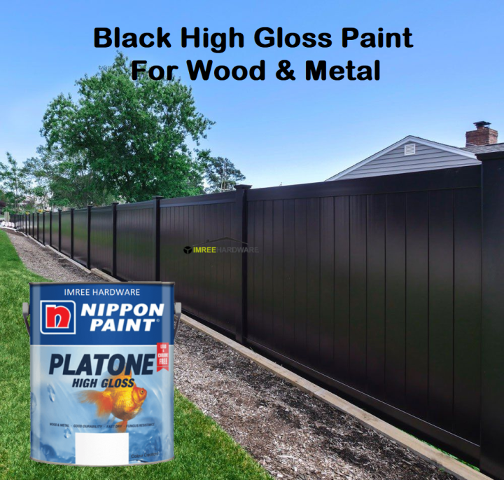 Nippon Platone High Gloss Black Paint For Wood Metal Interior